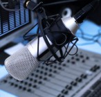 In radio studio